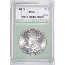 1883-O MORGAN DOLLAR NTC MS-64