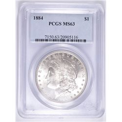 1884 MORGAN DOLLAR PCGS MS-63