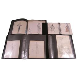 Legendary Oscar Winning Costume Designer Charles Le Maire Rare Original Designs