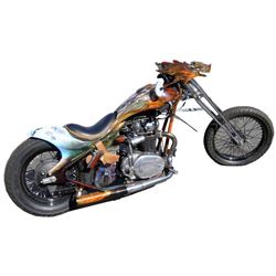 “Sucker Punch” IMAX Promotion Custom 1968 Yamaha 650 Bobber Motorcycle