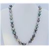 Image 1 : Tahitian Natural Pear Necklace mix sizes 18"