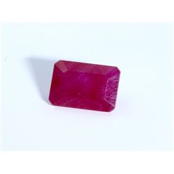 6 ct & up Ruby Emerald Cut ctw 6.54