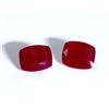 Image 1 : 17 ct & up Ruby Cushion Cut ctw 17.07 2Pcs