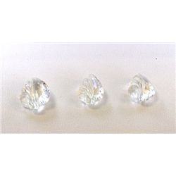 17 ct & up Crystal Fancy ctw 17.74 3Pcs