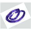 Image 1 : 401 ct & up Amethyst Faceted Vintage Smooth Rondelle  Beaded Necklace
