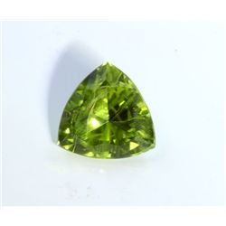 3 ct & up Peridot Trillion Cut (3.98)