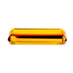 70 ct & up Lab Citrine Long Rectangular 15mm x 53mm Loose Stone (70.11)
