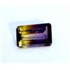 Image 1 : 8.45 ct & up AMETRINE RADIANT Bi Color Quartz Amethyst/Citrine