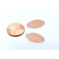 15 ct & up Chalcedony Loose Stone (15.12) 2Pcs