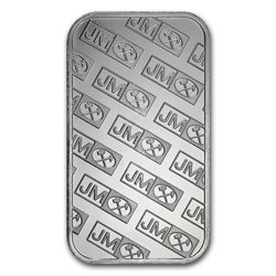 1 oz Johnson Matthey Silver Bar (New-JM Logo Reverse) .999 Fine