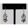 Image 1 : Sterling Silver .925 Vinatge Rutilated Quartz Earrings