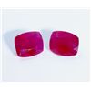 Image 1 : 10 ct & up Ruby Cushion Cut ctw 10.21 2Pcs