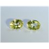 Image 1 : 6 ct & up Yellow Zircon Oval Shaped ctw 6.32 2Pcs