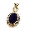 Image 1 : Sterling Silver .925 Faceted Amethyst Pendant 15.55g Dim. 25x55mm