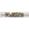 Sterling Silver .925 Vintage Smokey Quartz Bracelet