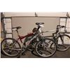 Image 1 : 2 BIKES-GREY NO NAME & RED TRIBAL MOUNTAIN BIKES