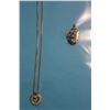 Image 2 : CHAIN, AND 2 PENDANTS - ONE 10KT YELLOW GOLD COLOURLESS CUBIC ZIRCONIA SET HEART SHAPED PANDANT