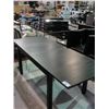 Image 2 : BLACK FINISH DRAW LEAF DINING TABLE WITH 2 LEAFS