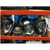 Image 1 : 3 SETS OF 3M GVP SERIES BELT MOUNTED POWERED AIR PURIFYING RESPIRATOR ASSEMBLIES COMPLETE WITH