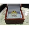 Image 2 : MYSTIC TOPAZ STERLING SILVER WITH GOLD FINISH RING SET WITH 2 DIAMONDS AND $250 CERTIFICATE