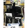 Image 2 : 5X ASSORTED STERLING SILVER NECKLACE SETS WITH GENUINE ASSORTED GEMSTONES, ALL NEW IN BOX, RETAIL