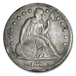 1870-CC Liberty Seated Dollar XF - PCGS Value $4,250