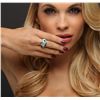 Image 1 : 14KT Yellow Gold 0.15ctw Diamond and Lapis Lazulis Ring