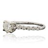 Image 2 : 14KT White Gold EGL Certified 1.53ctw Diamond Ring