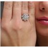 Image 2 : 14KT White Gold 1.14ctw Diamond Ring