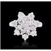 Image 3 : 14KT White Gold 1.14ctw Diamond Ring