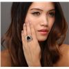 Image 1 : 14KT White Gold 10.41ctw Black Diamond Ring