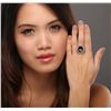 Image 2 : 14KT White Gold 10.41ctw Black Diamond Ring