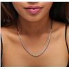 Image 1 : 14KT White Gold 5.73ctw Diamond Necklace