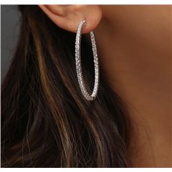 14KT White Gold 2.69ctw Diamond Earrings