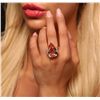 Image 1 : 14KT Rose Gold 24.03ct GIA Certified Morganite and Diamond Ring