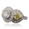 Image 2 : Platinum and 18KT Two-Tone Gold 5.15ctw Diamond Ring