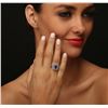 Image 2 : 14KT White Gold 1.09ct Tanzanite and Diamond Ring