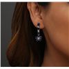 Image 1 : 14KT White Gold 7.52ct Sapphire and Diamond Earrings