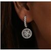 Image 2 : 14KT White Gold 3.41ctw Diamond Earrings