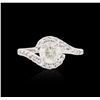 Image 1 : 14KT White Gold 1.15ctw Diamond Ring