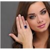 Image 1 : 14KT White Gold 11.49ct Amethyst and Diamond Ring