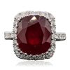 Image 3 : 14KT White Gold 10.00ct Ruby and Diamond Ring