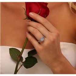 14KT White Gold 1.77ctw Diamond Ring