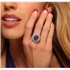 Image 1 : 14KT Yellow Gold 8.91ct Tanzanite and Diamond Ring