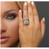 Image 1 : 18KT White Gold 14.79ctw Diamond Ring