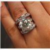 Image 2 : 18KT White Gold 14.79ctw Diamond Ring
