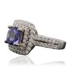 Image 2 : 14KT White Gold 2.27ct Tanzanite and Diamond Ring