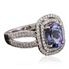 Image 2 : 14KT White Gold 2.37ct Tanzanite and Diamond Ring