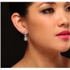 Image 5 : 14KT White Gold 4.19ctw Diamond Earrings