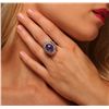 Image 1 : 14KT Rose Gold 8.53ct Tanzanite and Diamond Ring